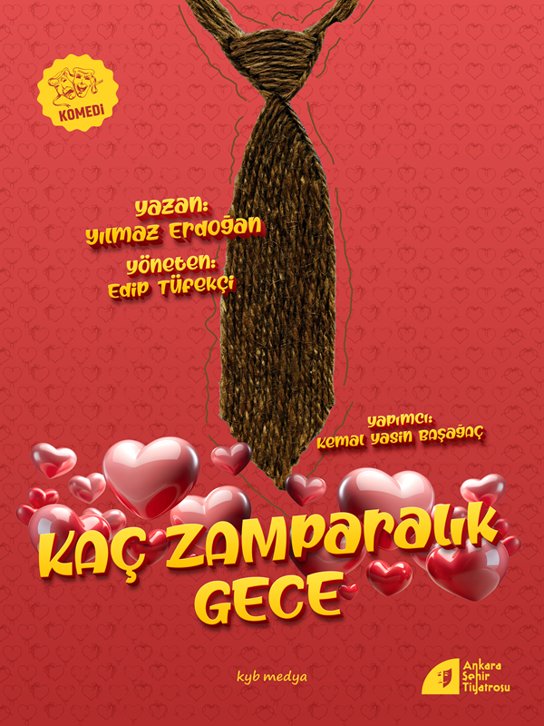 Kaç Zamparalık Gece Tiyatro Oyunu Kayseri - 8 Mart 2026 Gültepe | 600₺
