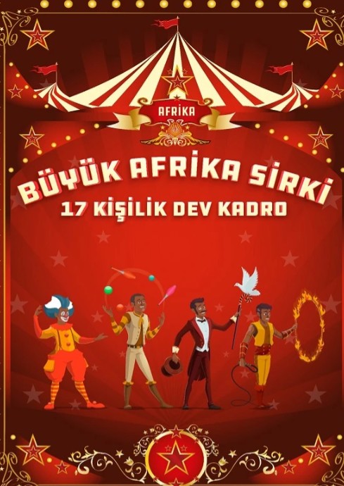 Büyük Afrika Sirki Kayseri - 12 Nisan 2026 EKM | 5 Seans Akrobasi İllüzyon Çocuk 700₺ Etkinlik Görseli